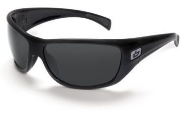 Image of Bolle Cobra Sunglasses 11221, Shiny Black Frame, TNS Polarized Lens