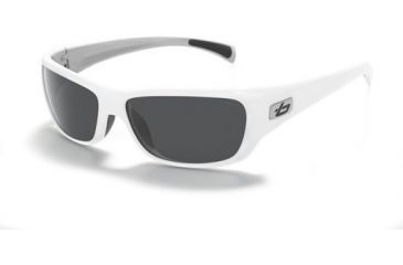 Image of Bolle Crown Sunglasses 11278, White/Silver Frame, TNS Lens