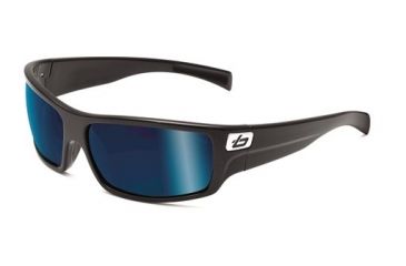Image of Bolle Tetra Sunglass, Satin Black Frame, Polarized Offshore Blue Lens, 11366