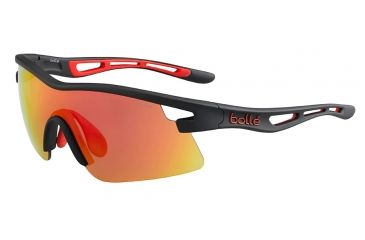 Image of Bolle Vortex Sunglasses, Matte Black Frame, Medium, 12265