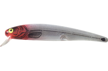 Image of Bomber Deep Long A Minnow 3.5ft, 3/8oz, Floating, Silver Flash/Red Head, B24AXS104