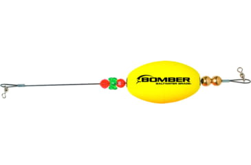Image of Bomber Saltwater SW Paradise Oval Poppers, Yellow, BSWPPOY