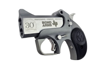 Image of Bond Arms 30th Anniversary 3in Single Shot Pistol, .45LC/.410 Bore, 3 inch Barrel, Stainless Steel, Stainless, Rubber, BA30TH-45/410