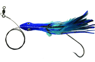 Image of Boone Bait Dolphin Rig Trolling Lure, 1-1/2oz, 6-1/2in, Purple/Black, 9131