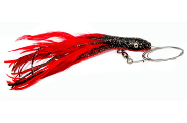 Image of Boone Bait Dolphin Rig Trolling Lure, 1-1/2oz, 6-1/2in, Red/Black, 9162