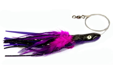 Image of Boone Bait Dolphin Rig Trolling Lure, 2oz, 6-1/2in, Purple/Black, 9231