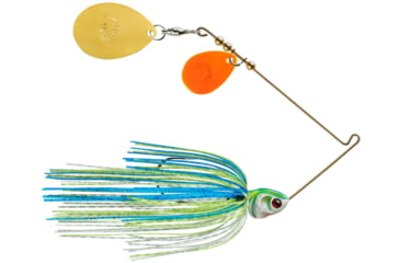 Image of Booyah J.C. Covert Spinnerbait, 3/8oz, Org/G Col Wt/Chart/Blue, BYCVS38OGC730