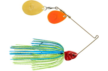 Image of Booyah J.C. Covert Spinnerbait, 1/2oz, Org/G Col Blue Chart/Rd Hd, BYCVS12OGC725