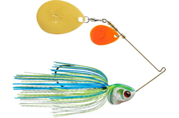 Image of Booyah J.C. Covert Spinnerbait, 1oz, Org/G Col Wt/Chart/Blue, BYCVS1OGC730
