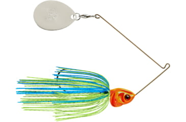 Image of Booyah J.C. Covert Spinnerbait, 1/2oz, Nic Col Blue Chart/Org Hd, BYCVS12NC725O