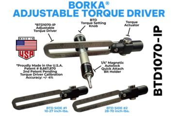 Image of Borka Tools Standard Configuation Adjustable Torque Driver Kit w/ Emergency Cleaning Rod Rod Set