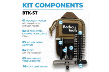 Image of Borka Tools Standard Configuation Adjustable Torque Driver Kit
