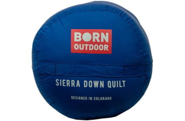 Image of Born Outdoor Sierra Quilt Down, Blue, Large, BO-QD-BL-30