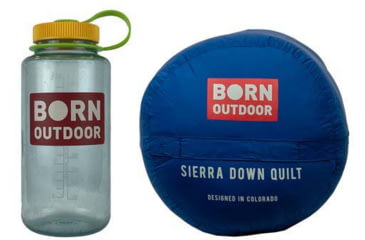 Image of Born Outdoor Sierra Quilt Down, Blue, Large, BO-QD-BL-30