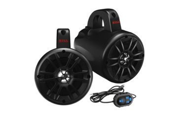 Image of Boss Audio 4" 2-Way Amplified Roll Cage/Waketower Speaker Pods w/Bluetooth Controller BM40AMPBT 73102