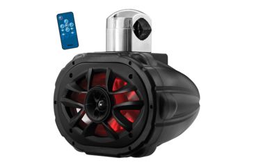 Image of Boss Audio 6x9in 2-Way Marine Wake Tower 600W Speaker with RGB Lights - Each, Black MRWT69RGB