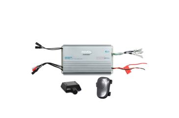 Image of Boss Audio Marine 4 Channel Mosfet 1200W Amplifier w/ Built in PA System and Microphone, Black/Grey MR1200PA