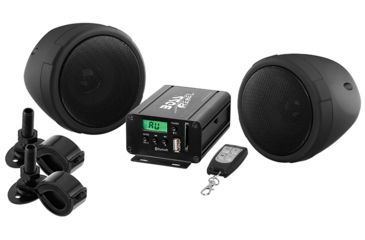 Image of Boss Audio Motorcycle/UTV 3in Waterproof Speakers and Amplifier System, USB/SD/FM, Black MCBK520B