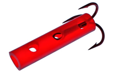 Image of Boss Kat Boss Lat Dip Bait Tube, 4X Treble, 2 Trebles and 2 Sure Stick Dip Tubes, Boss Red, Size 2, BK97Q 2