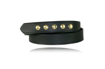 Image of Boston Leather 1 1/2 Five-snap Belt, Gold Snap Finish Standard, Hi Gloss - 6583-2-58-GLD