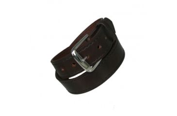 Image of Boston Leather 1 1/2in Lined Off Duty Belt, Cordovan - 6582L-BRN-1-54-GLD