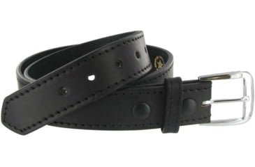Image of Boston Leather 1.5in Stitched Off Duty Belt, Gold Hardware, Size 28, 6582ST-1-28-GLD