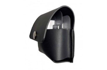 Image of Boston Leather 4 Mg Double Narcan Nasal Spray Holder, Plain, Loop Back, Silver Snap Closure, 4286-1