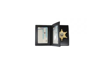 Image of Boston Leather Book Style Badge Case With 2 I.d. - 122-4083