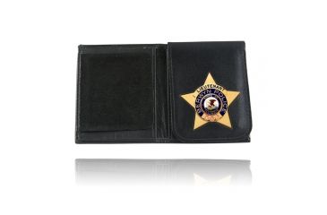 Image of Book Style Badge Wallet with Flip-Out Badge Flap