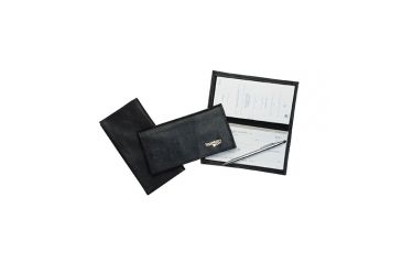 Image of Boston Leather Checkbook Cover Soft Ltrblack - 1055S-1