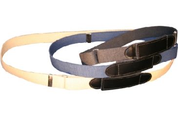 Image of Boston Leather Cotton Belt With Velc Closure Bk - 6207-10-52