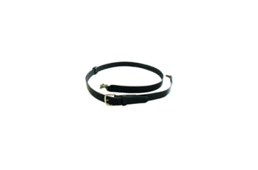 Image of Boston Leather Firefighter's Radio Strap - Original 1 1/4, Nickel, Plain, Black, Standard, 6543-1