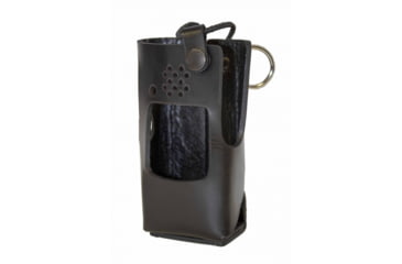 Image of Boston Leather Fireman's Radio Holder w/D-rings For Kenwood Tk 2312/3312, 5736RC-1
