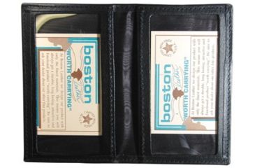 Image of Boston Leather Id Case 2 Windows Large Soft - 5819S