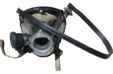 Image of Boston Leather Leather Neck Strap Forair Mask - 9130-1