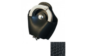 Image of Boston Leather Quick Release Cuff Case, Molded, Basket Weave, Black, 5531-3-BLK