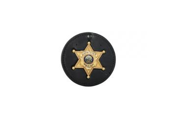 Image of Boston Leather Recessed Circle Badge Holder - 600-6008