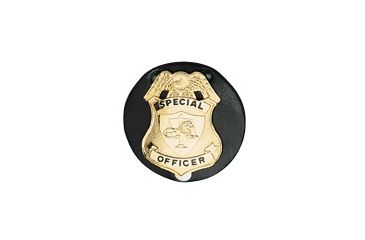 Image of Boston Leather Round Clip-on Holder With Snap - 5841
