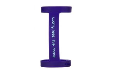 Image of Bottle Band Worry Less Live More -Plum/Turquoise