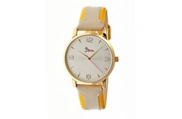 Image of Boum Bm2203 Contraire Ladies Watch, Silver, Yellow Leather BOUBM2203