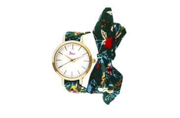 Image of Boum Arc Floral-Print Wrap Watch - Women's, Gold/Green, 34mm, BOUBM5007
