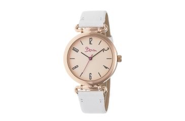 Image of Boum Lumiere Watch - Women's, White Leather Band, 38mm, BOUBM4305