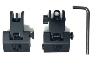 Image of Bowden Tactical Top Mounted Deployable Iron Sights, Flip-Up Style, Black, Picatinny Rail, Allen Wrench, J26500-21