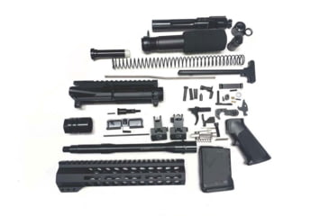 Image of Bowden Tactical AR-15 Pistol Build Kit, 5.56, 7.5in Barrel, 7in Handguard, Flash Hider, Black, J27107