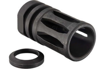 Image of USED Bowden Tactical AR*chitect AR10/AR15 Flash Hider, Multi-Caliber, 1/2-28 Threads, 4in, 4140 Steel, Black Hardcoat Anodized Aluminum, J13483-28, EDEMO2