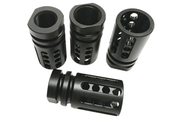 Image of USED Bowden Tactical AR*chitect AR10/AR15 Flash Hider, Multi-Caliber, 1/2-28 Threads, 4in, 4140 Steel, Black Hardcoat Anodized Aluminum, J13483-28, EDEMO3, Used, Condition Fair, Scratches