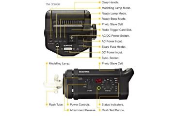 Image of Bowens GEMINI 500R 117v w/Mains Lead and Modelling Lamp BO BW-3915USP