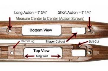 Image of Boyds Hardwood Gunstocks Featherweight Thumbhole Weatherby VG Long Action Factory Barrel Channel, Nutmeg 4V4331006111