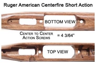 Image of Boyds Hardwood Gunstocks Prairie Hunter Ruger American Centerfire Short Action Factory Barrel Channel, Pepper 3ZA984D18112