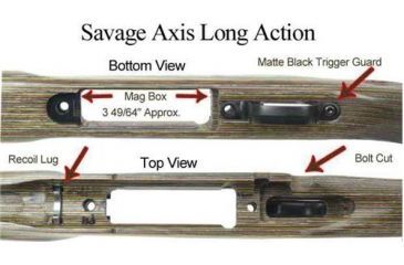 Image of Boyds Hardwood Gunstocks Featherweight Thumbhole Savage Axis Detachable Box Mag Long Action Factory Barrel Channel, Nutmeg 43A374C06111